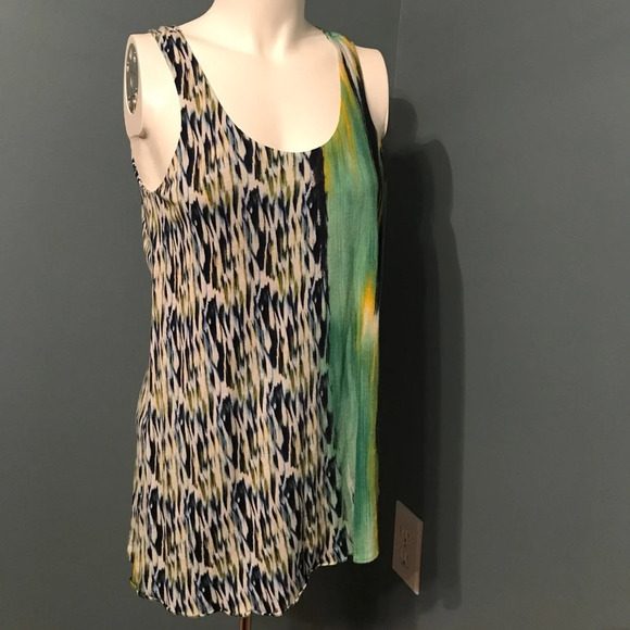 ANTHROPOLOGIE Deletta side splashed tank - Picture 1 of 6